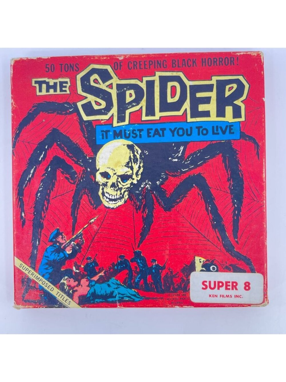 the spider super 8 film 50 tons of creeping black horror ken film vintage horror